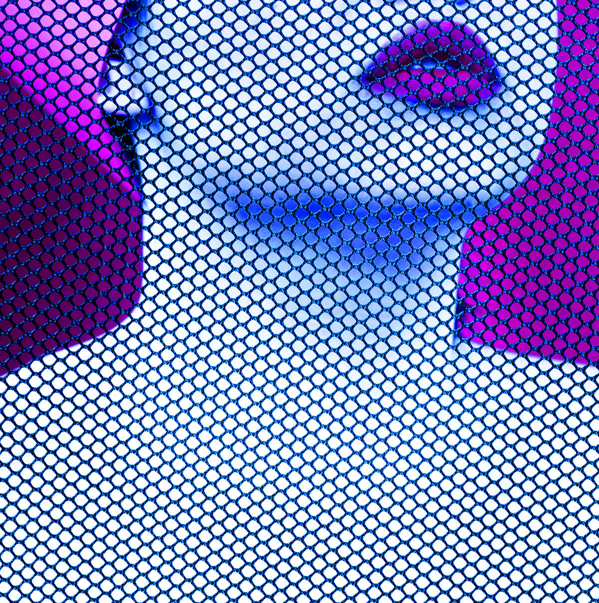 Estudo em rosa e azul