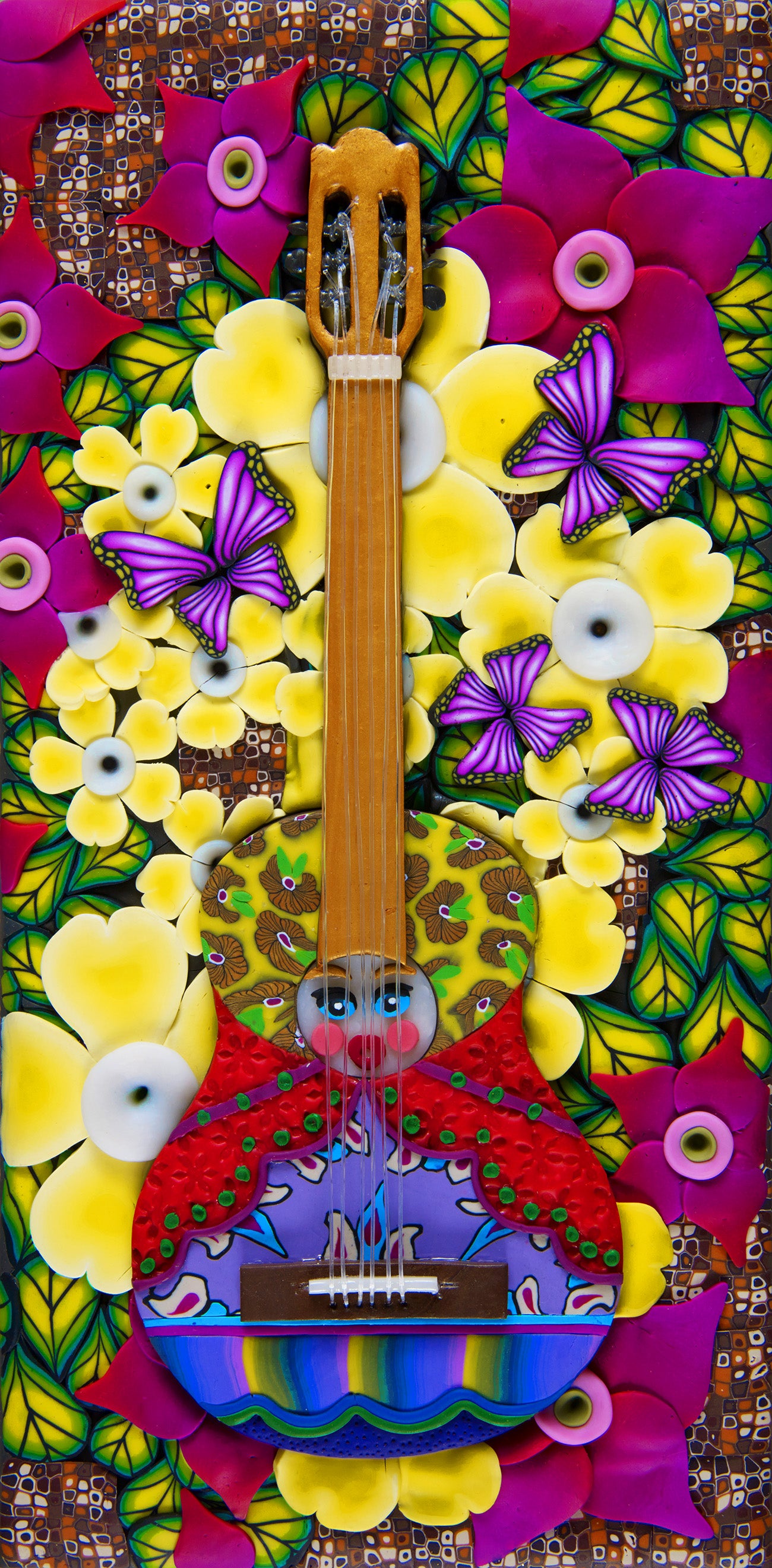 Black Power Matrioska Guitar