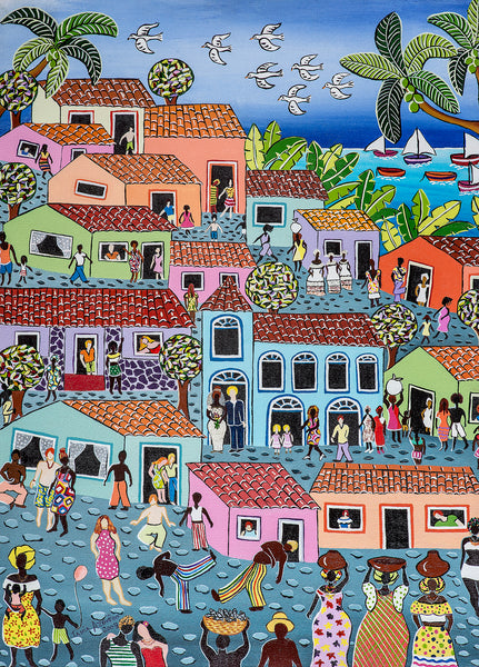Quadros | pintura contemporânea naif — Tania Azevedo | Casamento